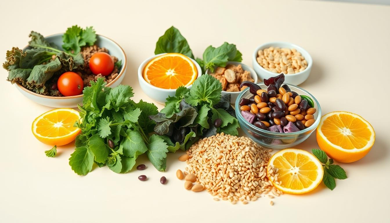 Fresh ingredients for healthy home cooking